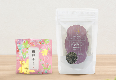 茶三代一 桜煎茶・島根県三 葛の葉茶