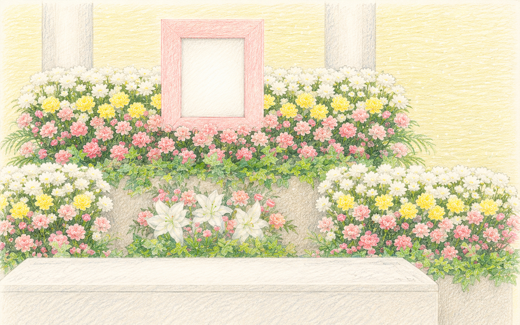 一日葬 + お別れの会プラン ～花束～
