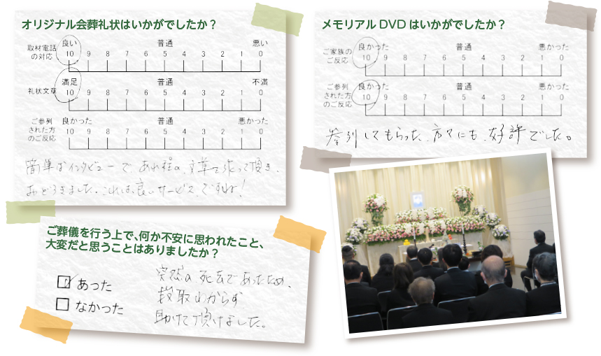 浦安市斎場 家族葬 お客様の声